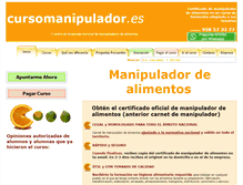 Tablet Screenshot of cursomanipulador.es